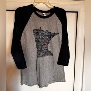 American apparel 3/4 sleeve T-shirt. Size L